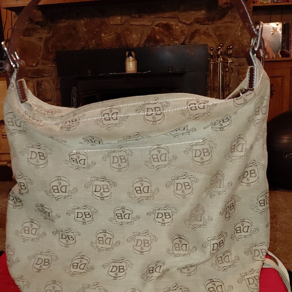 Dooney & Bourke Tan Monogram Hobo Bag